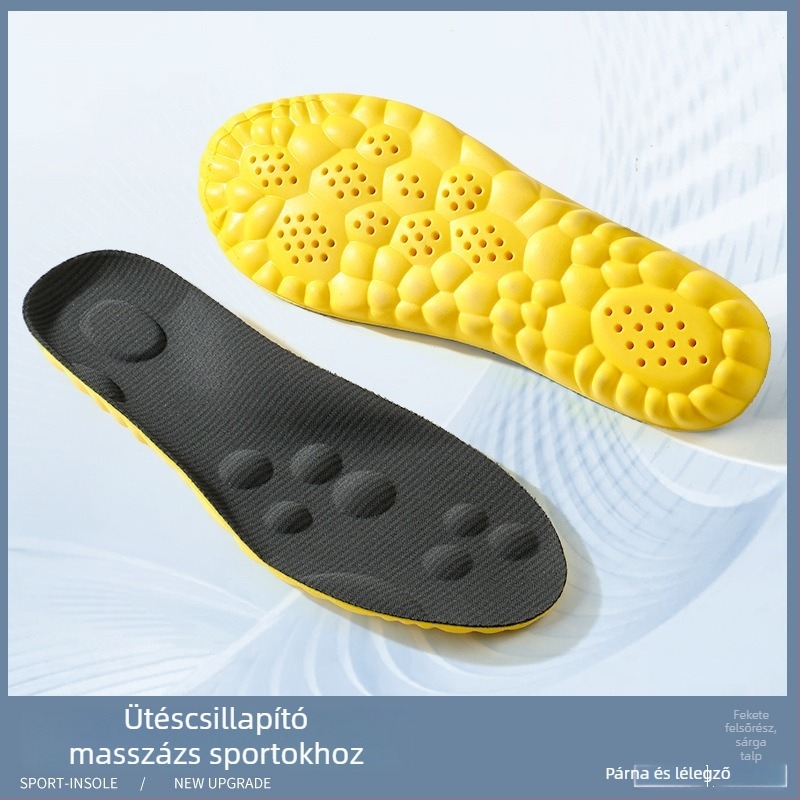 Dezodoráló talpbetét sneakerhez, bakancsokhoz, hétköznapi és munkacipőkhöz – PU anyag, teljes talpbetét, modell 5124