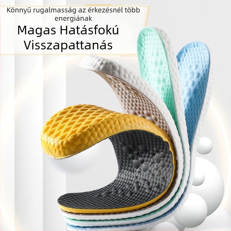 PU teljes hosszúságú talpbetét – antibakteriális dezodorálás, légáteresztő, nedvesség-elszívó, magas rugalmasságú ütéscsillapítás, edző- és mindennapi cipőkhöz