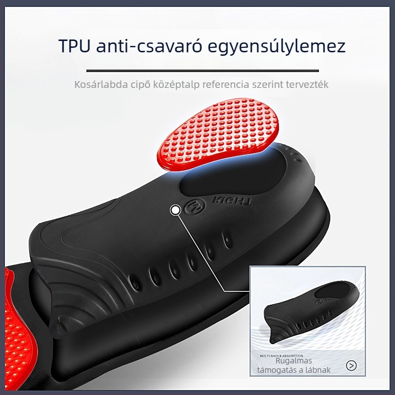 Ívelt tartású talpbetét – PU, izzadságszívó, teljes talpbetét, Modell 66673