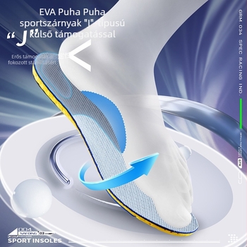 EVA sport talpabetét – ütéscsillapító, nedvszívó, teljes talpbetét sport és hétköznapi cipőkhöz