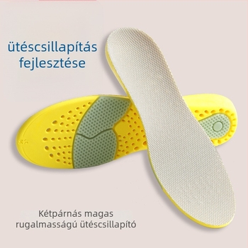 PU anyagú sportbetétek futócipőkhöz és csizmákhoz; lélegzők és izzadságot elnyelőek, dezodoráló légpárnák; teljes talp; uniszex.