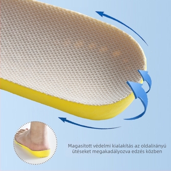 PU anyagú sportbetétek futócipőkhöz és csizmákhoz; lélegzők és izzadságot elnyelőek, dezodoráló légpárnák; teljes talp; uniszex.