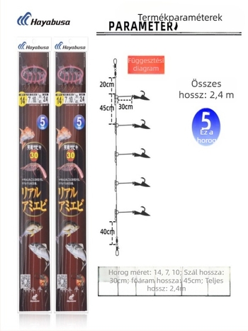 Hayabusa QH157 Szálhorog – Bár Igen – Méretek 13/14 – Tengeri horgászat hajóval