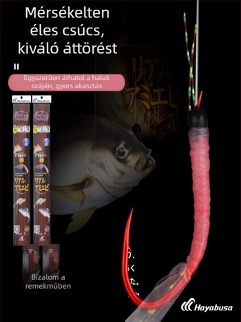 Hayabusa QH157 Szálhorog – Bár Igen – Méretek 13/14 – Tengeri horgászat hajóval