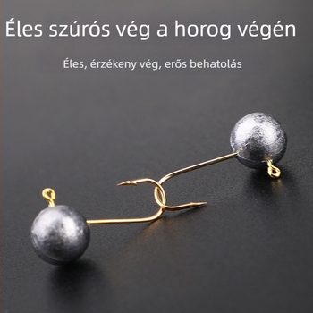 Ólomfejű horog, mikrofényű 3D hal szemmel, tengeri hajós horgászathoz, doboz 1000