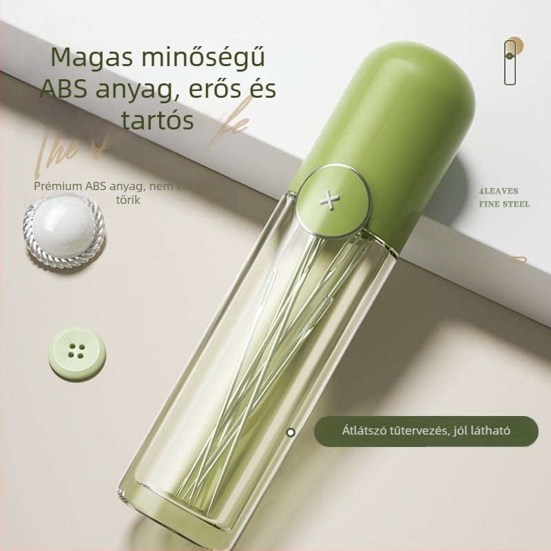 Han Kemiao Nélküli varrást segítő eszköz — Kézi varráshoz tű és cérnás doboz készlet, 200 db, 0,5 kg
