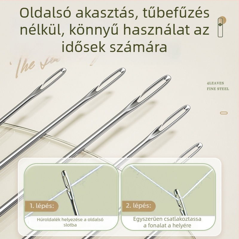 Han Kemiao Nélküli varrást segítő eszköz — Kézi varráshoz tű és cérnás doboz készlet, 200 db, 0,5 kg