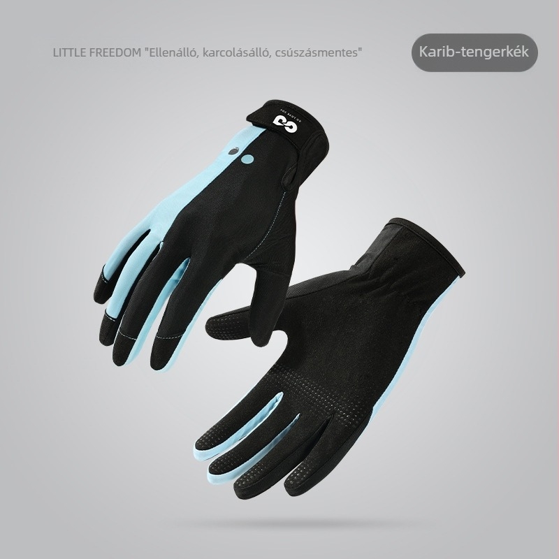 Búvárkesztyűk férfiaknak és nőknek, poliészter, Zhejiang eredetű, testreszabott feldolgozás, golovejoy licencelt magáncímke