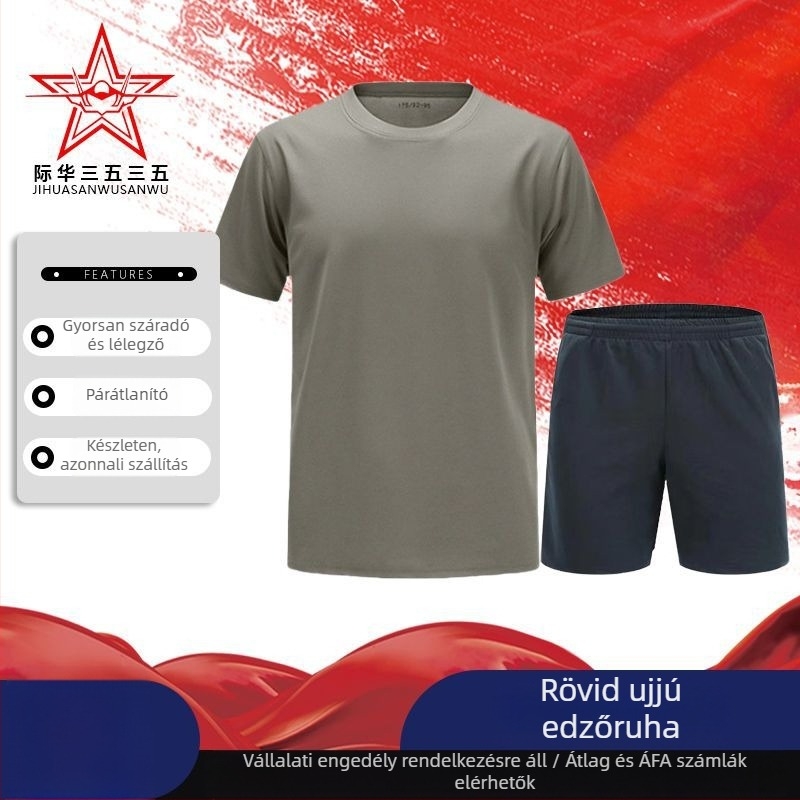 Edzésruha készlet, pamut-keverék anyag, gyors száradás, légáteresztő, kopásálló
