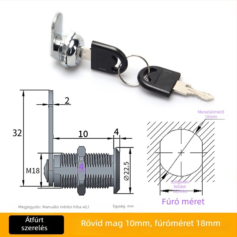Fiókzár, hengerzár cink-ötvözetből, alkalmas fiókokhoz, szekrényajtókhoz és elosztó dobozokhoz, új kínai stílus