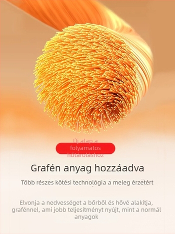 Grafén térdvédő, uniszex időseknek, ízületek támogatására, őszi–téli infravörös hőtároló