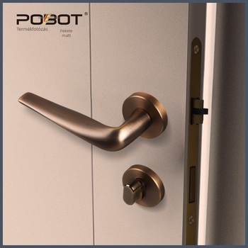 Osztozott ajtózár – PBT-580, nikkel ötvözetből készült fogantyúzár belső faajtókhoz, modern stílus