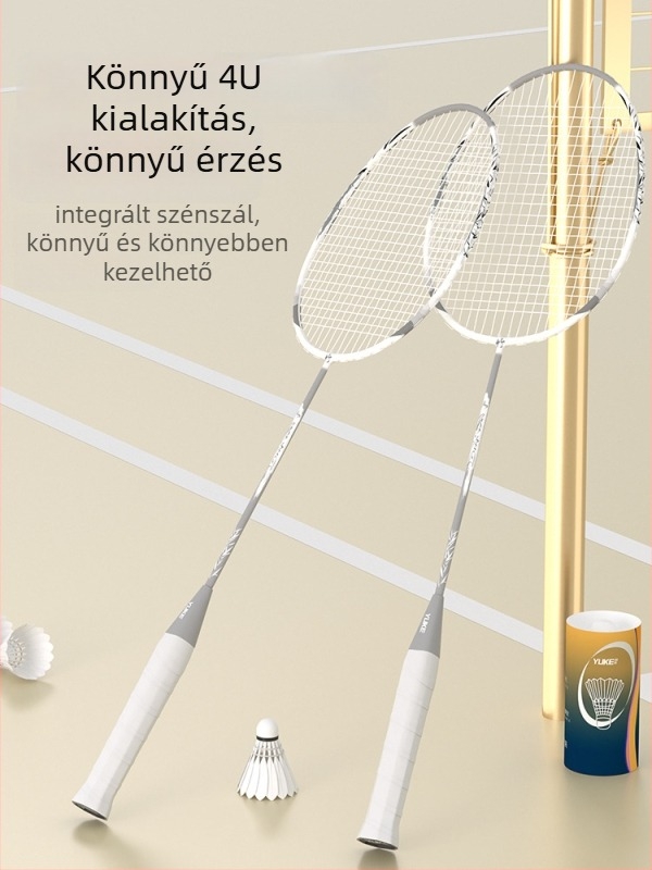 Yuke tollaslabda ütő, karbon szálas keret, nylon húrok, 6 darabos készlet, 95–100 g, kemény, közvetlen ütés, tinédzsereknek