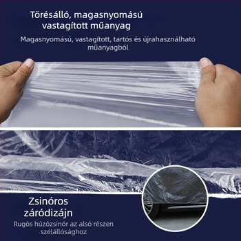 Egyszer használatos autófedél, univerzális illeszkedés, márka Pure Han, súly: 0,2 kg, anyag: Egyéb.