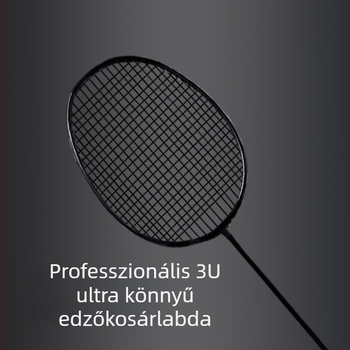 Badmintonütő, váz anyaga: szén- és alumínium ötvözet; Súly: 85–89 g; Fogó vastagsága: G4; Konstrukció: egyrészes