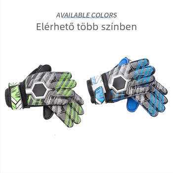 Kapus kesztyűk, PU anyagból, légáteresztő, csúszásmentes, uniszex, futball-edzésekhez és amatőr mérkőzésekhez