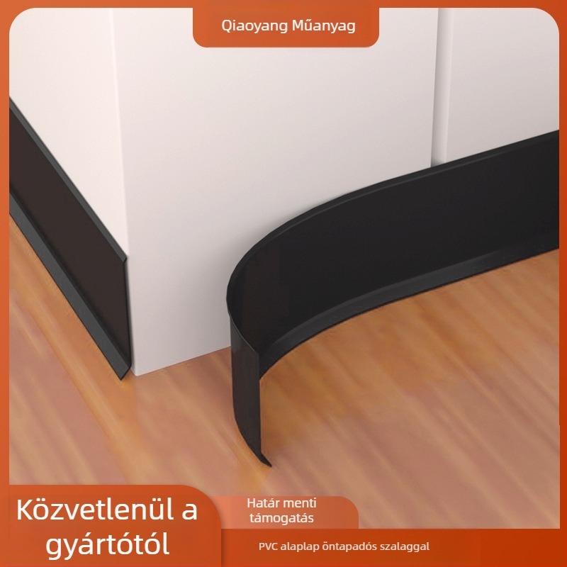 PVC lábazati panel, öntapadós, vízálló, kopásálló, formaldehid-mentes, modern minimalista stílus