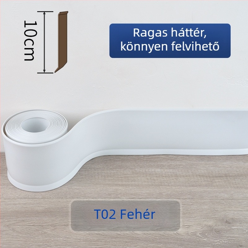 PVC lábazati panel, öntapadós, vízálló, kopásálló, formaldehid-mentes, modern minimalista stílus