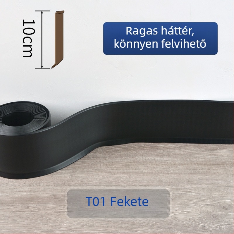 PVC lábazati panel, öntapadós, vízálló, kopásálló, formaldehid-mentes, modern minimalista stílus