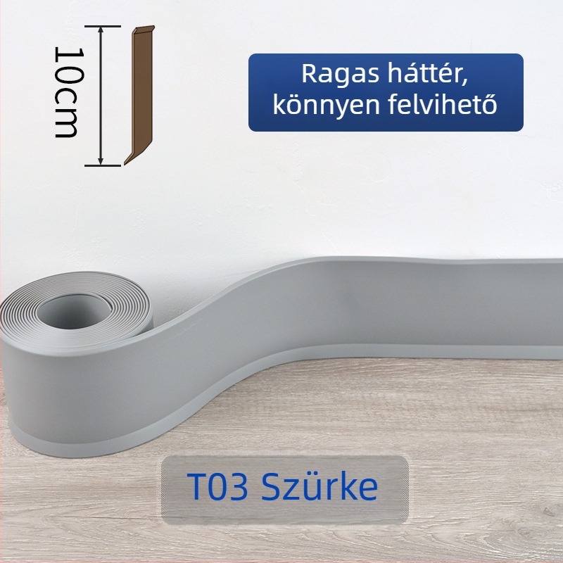 PVC lábazati panel, öntapadós, vízálló, kopásálló, formaldehid-mentes, modern minimalista stílus