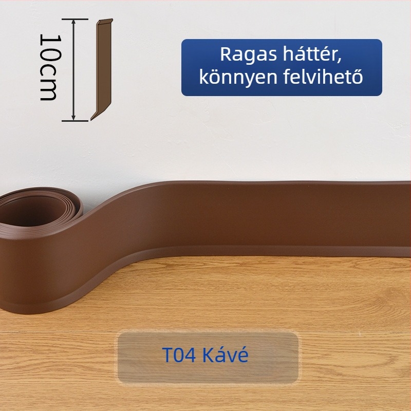 PVC lábazati panel, öntapadós, vízálló, kopásálló, formaldehid-mentes, modern minimalista stílus