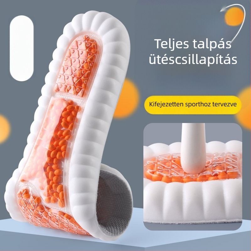 Sport talp PU+ZOOM, légáteresztő és ütéscsillapító, uniszex (Model 820), alkalmas futócipőkhöz, bőr cipőkhöz és bakancsokhoz