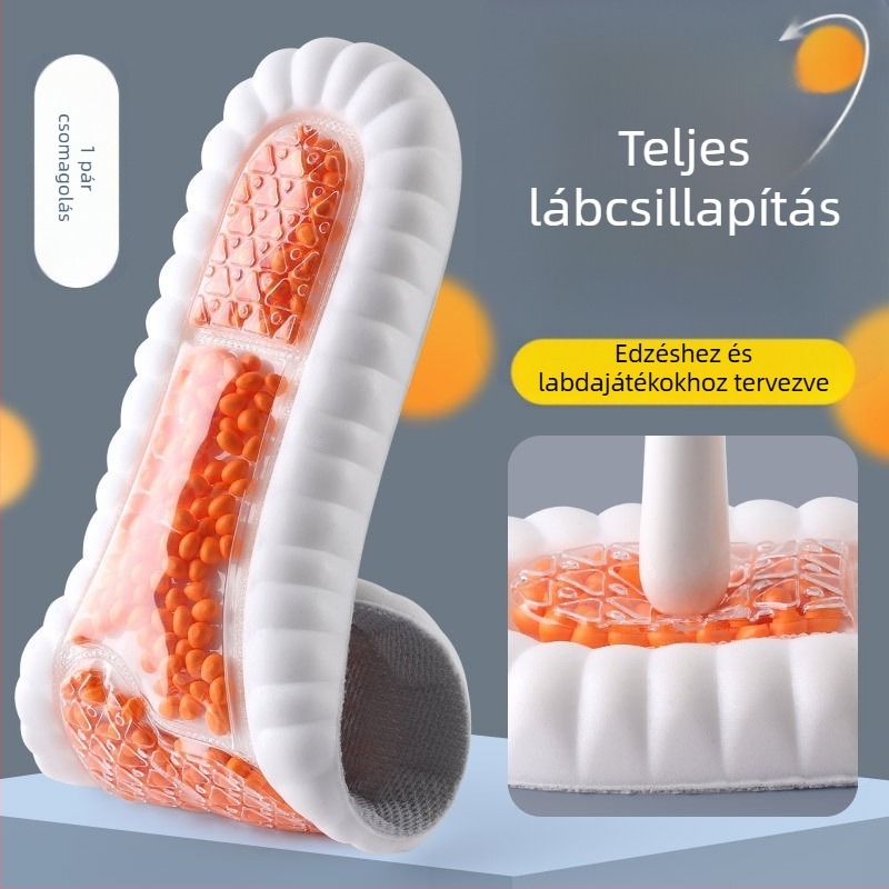 Sport talp PU+ZOOM, légáteresztő és ütéscsillapító, uniszex (Model 820), alkalmas futócipőkhöz, bőr cipőkhöz és bakancsokhoz
