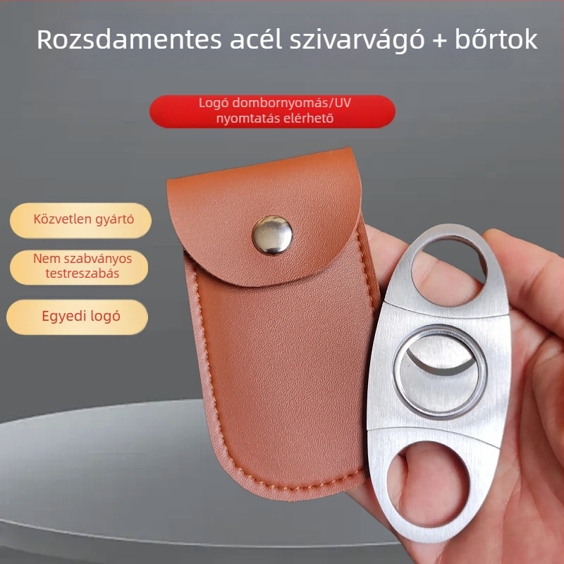 Szivarolló, rozsdamentes acél, MEIER, kefével csiszolt felület, kézi működés, testreszabás elérhető