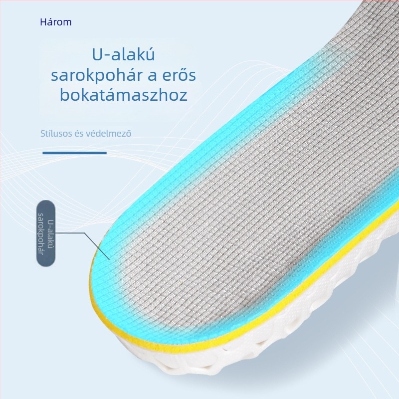 Magasságot növelő talpbetét, légáteresztő cellás dizájn, 1–2 cm emelés, habanyag, teljes hosszúságú