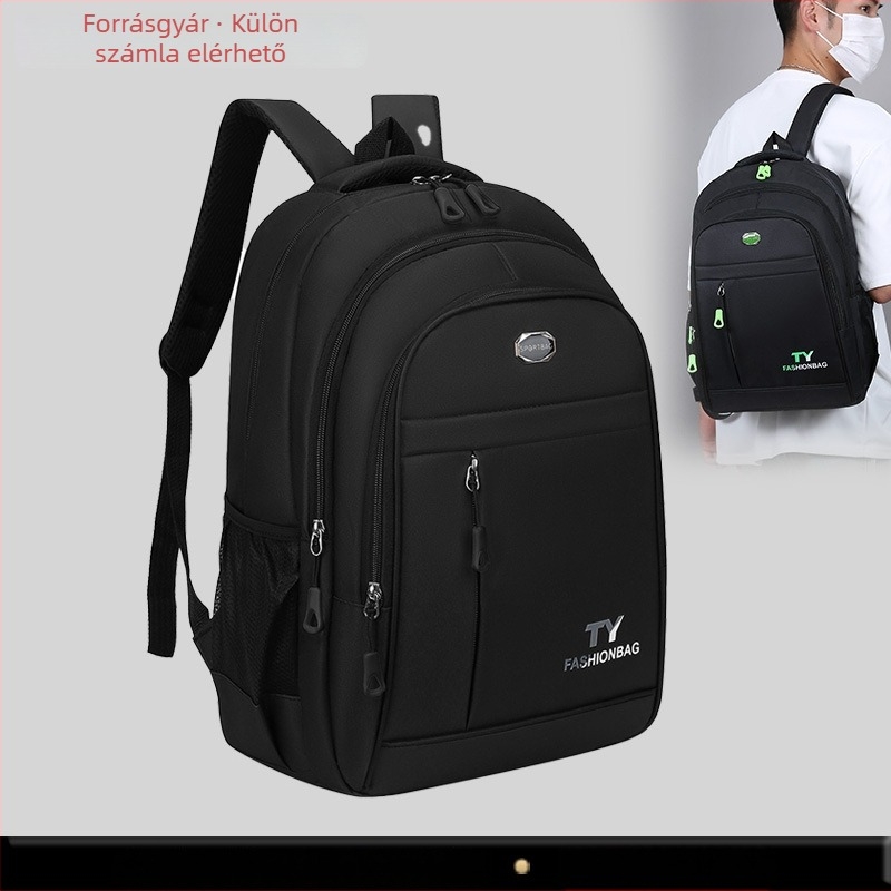 Unisex hátizsák, szabadidős utazáshoz, nejlonból, vízálló, 15 hüvelykes laptophoz alkalmas