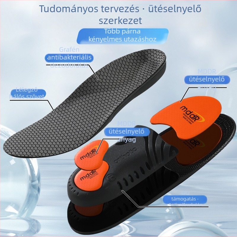 PU MDDR ortopéd talpbetét teljes talpbetét sportos, bőr, casual, meleg és munkacipőkhöz
