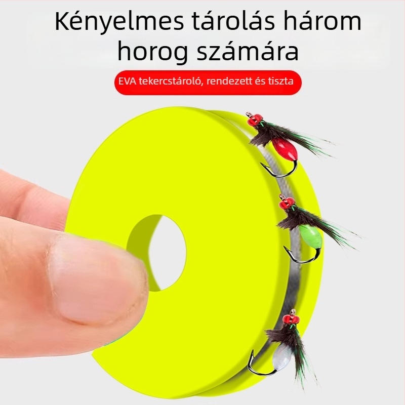 Csali készlet horgászathoz: dupla horog, mini csalik és dobássegítő