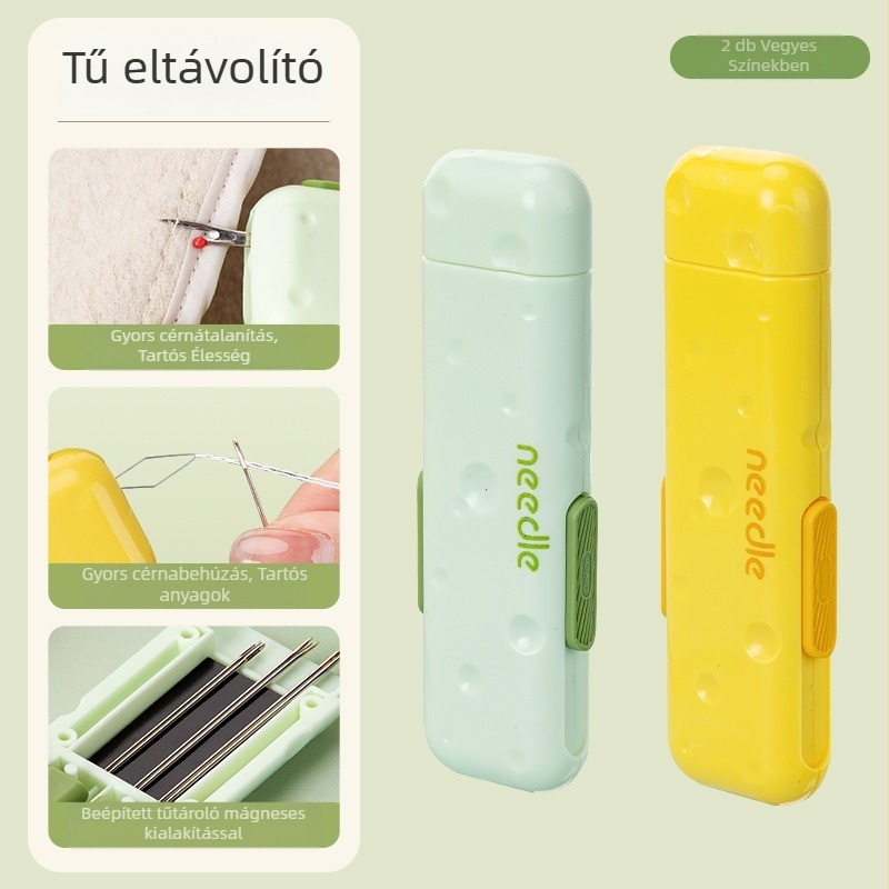 Star Varró Doboz: 3-in-1 tűbefűző mágneses darabbal és tűtartóval, háztartási varrótű bontó