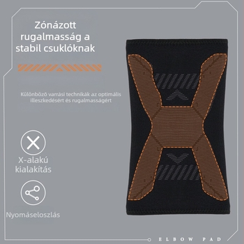 TMT Teniszkönyök-kompressziós könyökhüvely felnőtteknek, nejlon könyökízületi védő