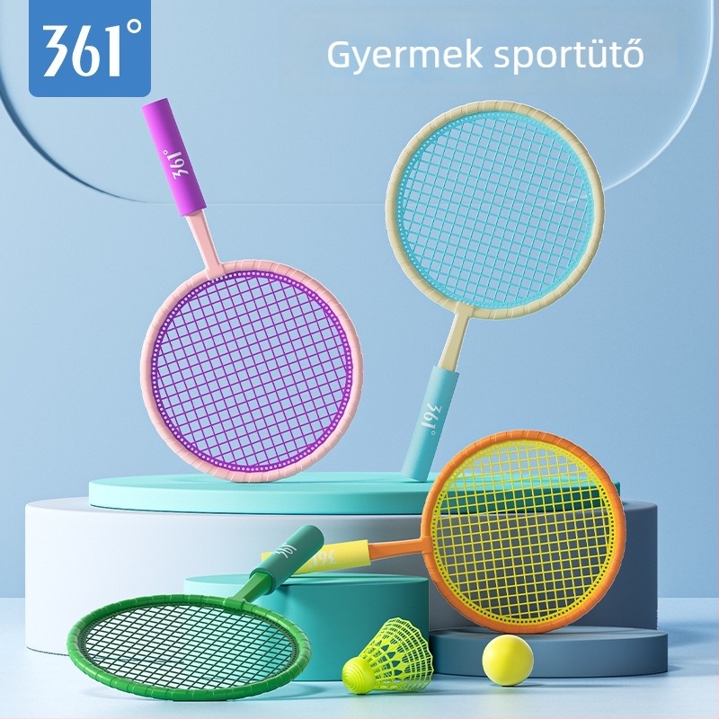 Gyerekeknek szóló tollaslabdaütő - ultrakönnyű ABS váz, tömeg 95–100 g, ütő típusa: egyenes, markolat vastagsága: G1