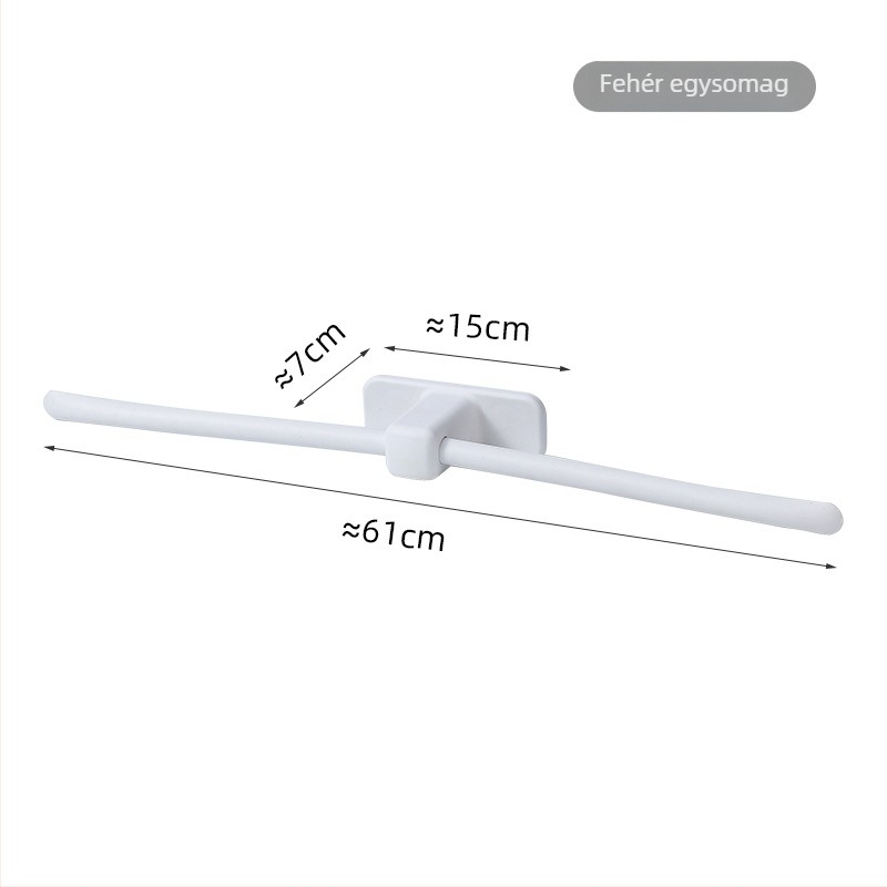 Rising Rainbow műanyag törölközőtartó szívókorongos rögzítéssel, fúrás nélkül, 1 db