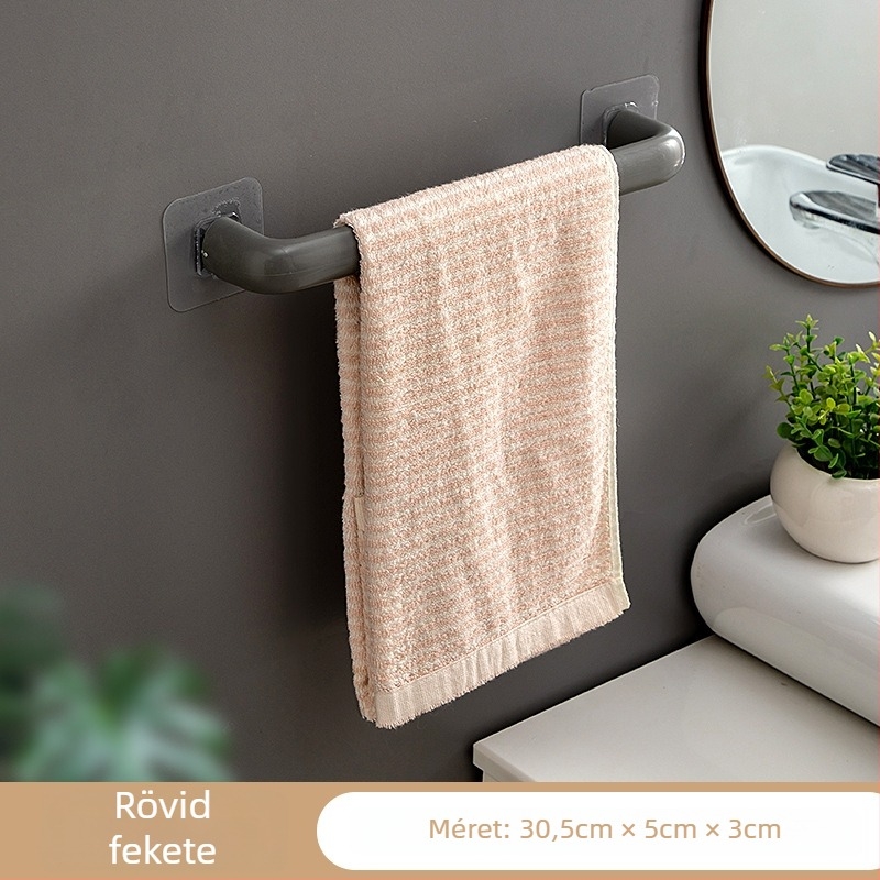 Rising Rainbow műanyag törölközőtartó szívókorongos rögzítéssel, fúrás nélkül, 1 db