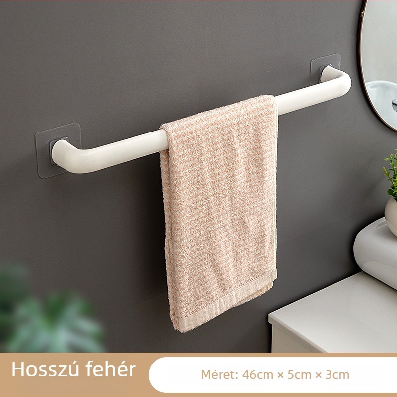 Rising Rainbow műanyag törölközőtartó szívókorongos rögzítéssel, fúrás nélkül, 1 db