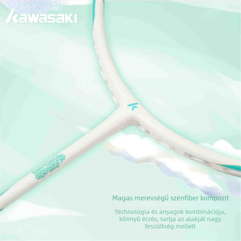 Kawasaki 4U Tollasütő, Szén-kompozit váz, Nylon húzás, Hossz: 675 mm, Tömeg: 80–84 g, Fogásméret G5