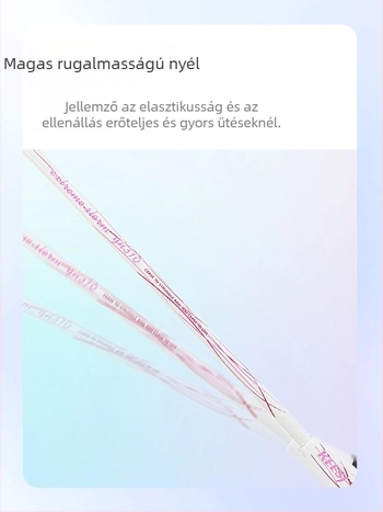 Badminton ütő – karbon rostból készült váz, súly 85–89 g, közvetlen ütés, kezdőknek megfelelő