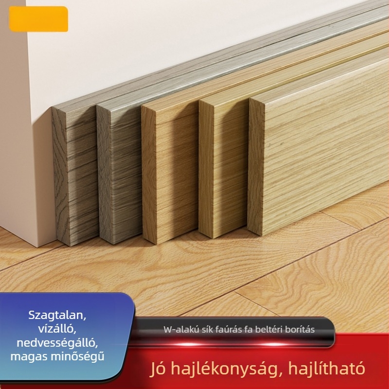 Fa mintázatú lábazati profil - öntapadós, vízálló NBR anyag - Xiangzhen