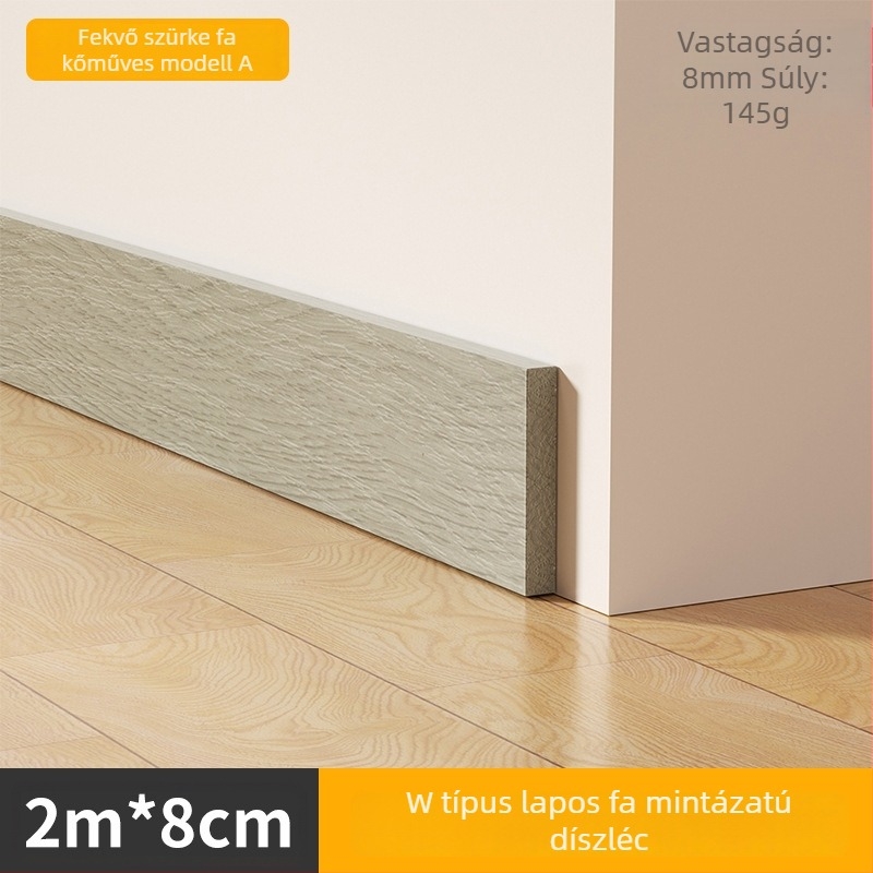 Fa mintázatú lábazati profil - öntapadós, vízálló NBR anyag - Xiangzhen