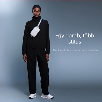 Női kültéri sportkabát: vízálló és szélálló, álló gallérral, hosszú ujjú, bélés nélkül