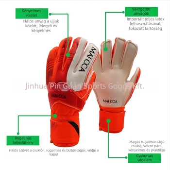 Gyerekeknek készült kapus kesztyűk, latex ujjvédővel, ST-828-2, Pinguan, futball-edzéshez