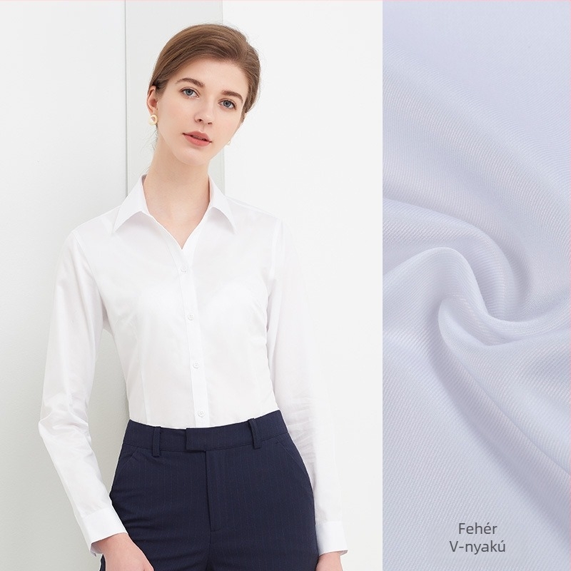 100% pamut ing, karcsúsított szabás, rövid ujjú, vasalásmentes, rever gallér