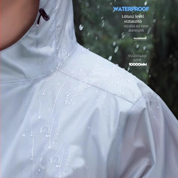 Huijia esőkabát és nadrág szett, ultra vékony taft anyag, PU bevonat vízálló, motorkerékpár/e‑kerékpárhoz, szétválasztott típus