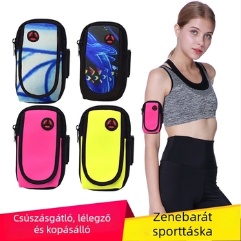 Futó telefontartó karpánt, uniszex, diving anyag, tavasz 2024 szezon, beltéri sportok, egyszínű dizájn, légáteresztő, ultra-könnyű, antibakteriális, kopásálló