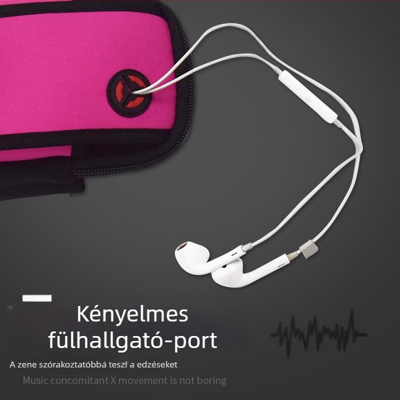 Futó telefontartó karpánt, uniszex, diving anyag, tavasz 2024 szezon, beltéri sportok, egyszínű dizájn, légáteresztő, ultra-könnyű, antibakteriális, kopásálló