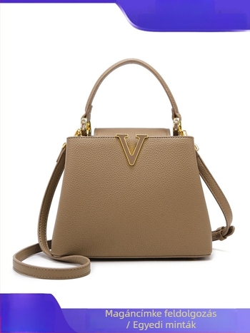 PU vödrös táska, városi minimalist stílus, vízszintes négyzet alakú, fedeles nyitás, belső cipzáras zseb és ID-kártya zseb, egy vállpánt, tavasz 2025, márka Jema Paul