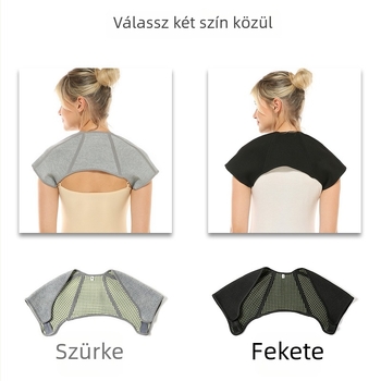 Mugwort fizioterápiás vállsál felnőtteknek, kötött váll- és nyakmelegítő, anyag: fonal, spandex, latex, vállvédő